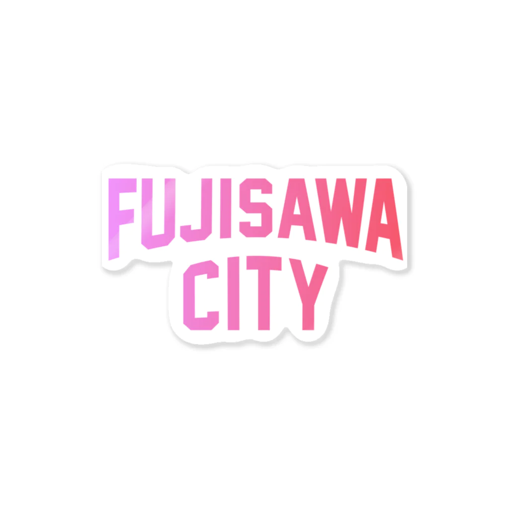 JIMOTOE Wear Local Japanの 藤沢市 FUJISAWA CITY Sticker