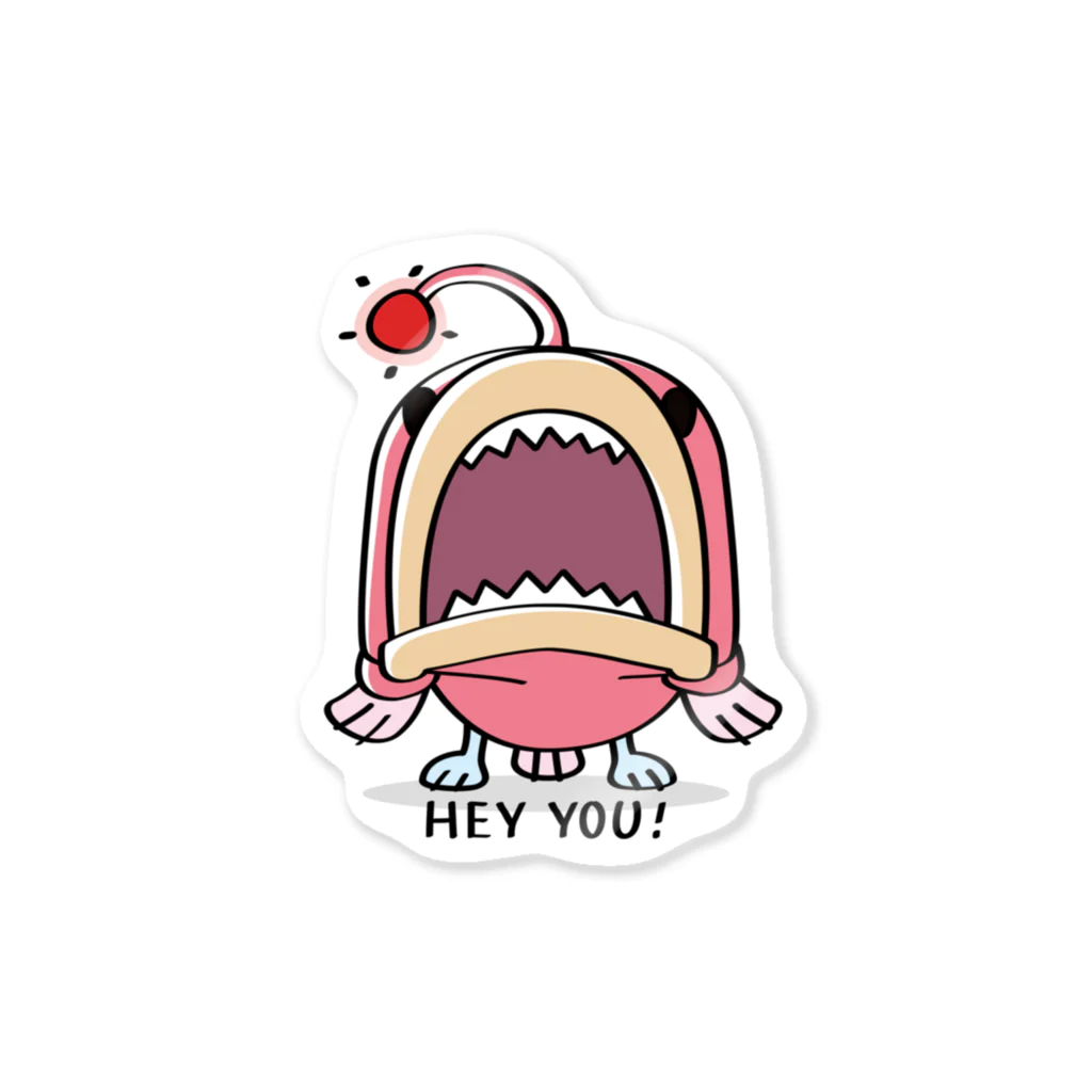 イラスト MONYAAT のCT32海の底のあんこ姫*HEY YOU!*A*s Sticker