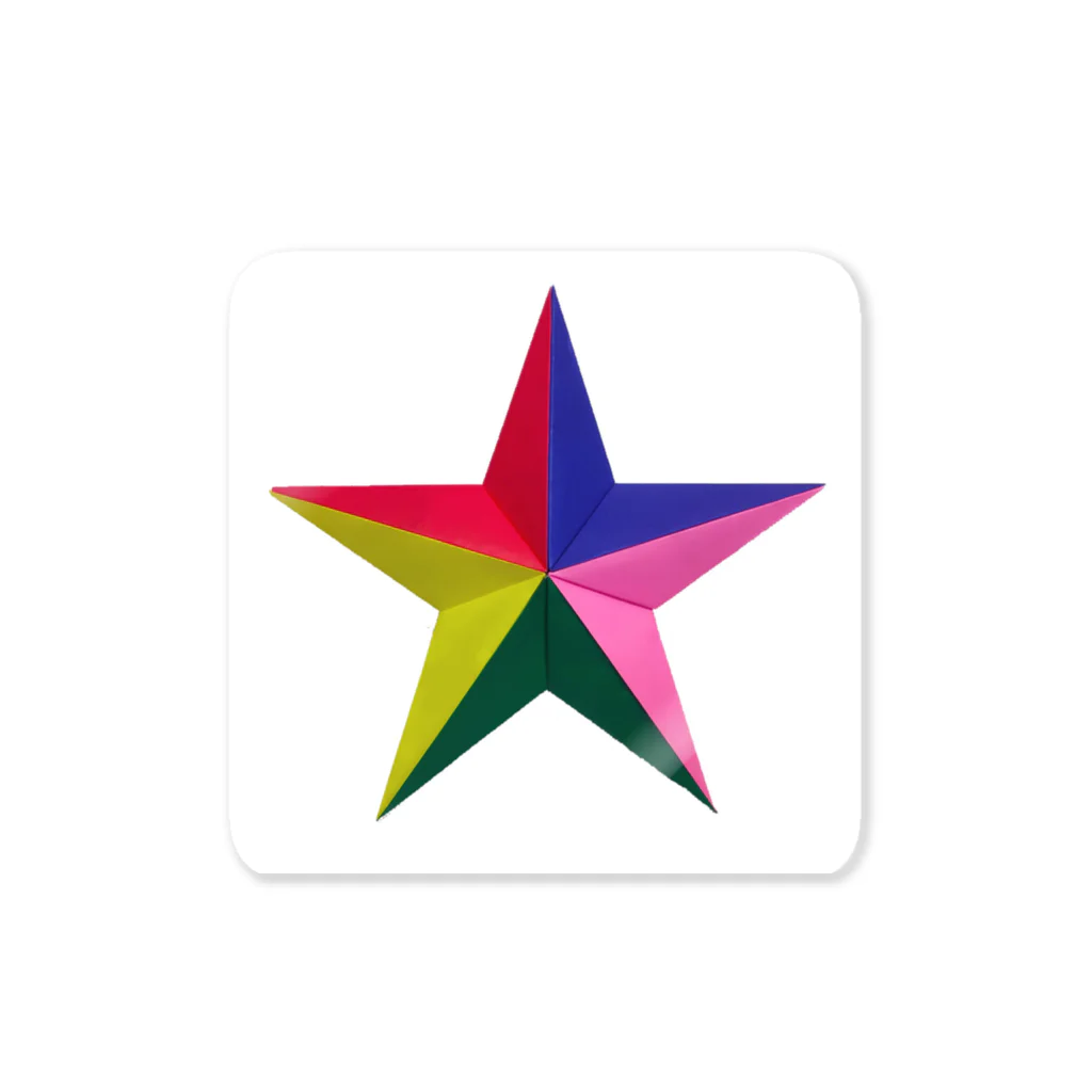折り紙アートの5☆Star Sticker