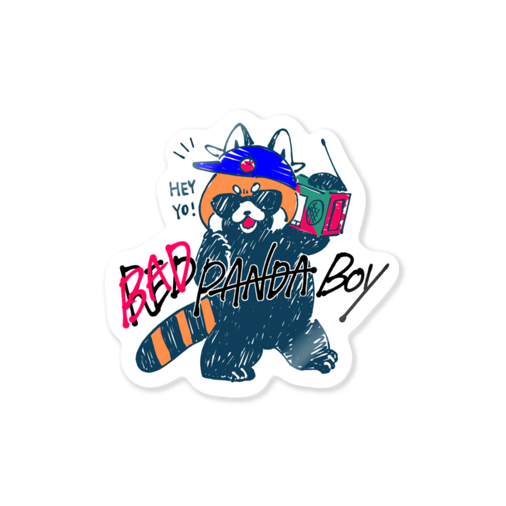 今日もいい天気のBAD PANDA BOY Sticker