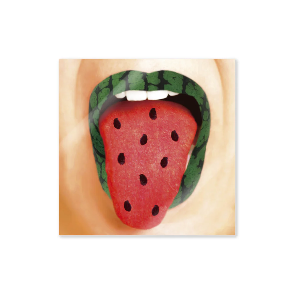 UrGRitterのすいかの口 Sticker