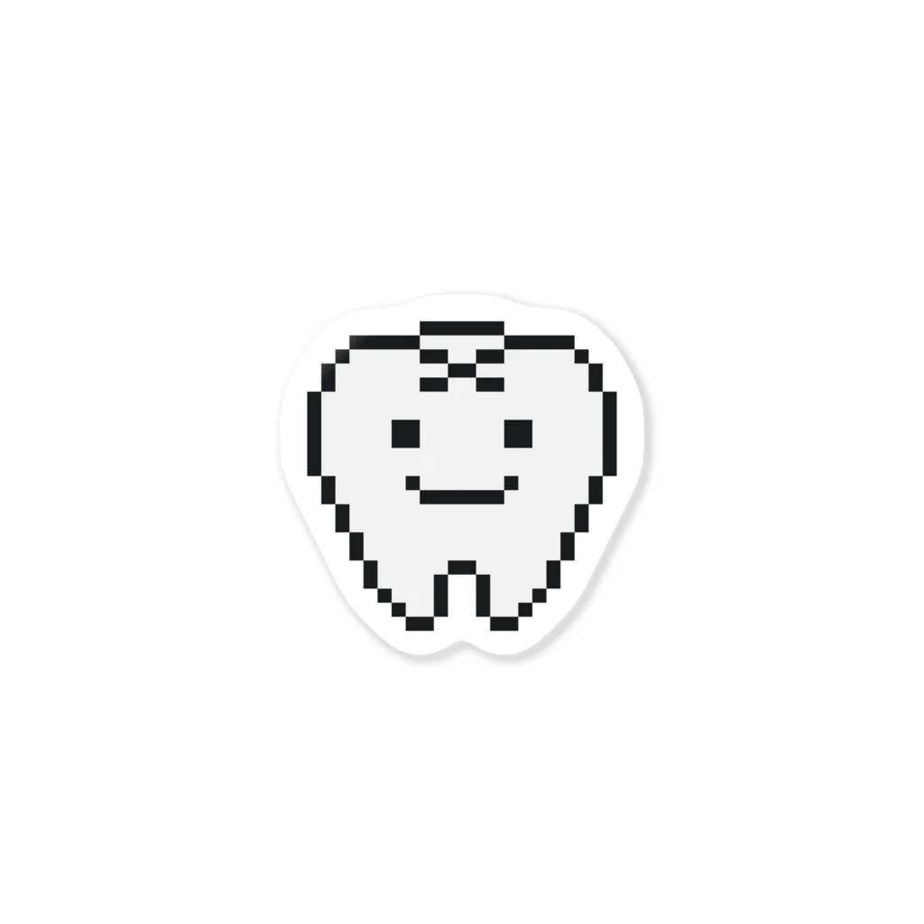 歯 ドット絵 / yuNN3 ( yun333 )のステッカー通販 ∞ SUZURI