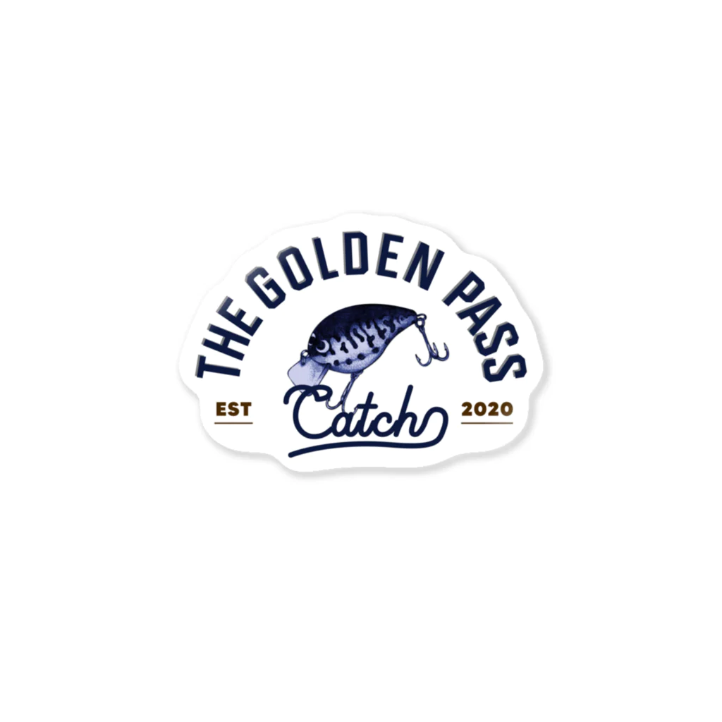 The golden pass.のビンテージルアーステッカー Sticker