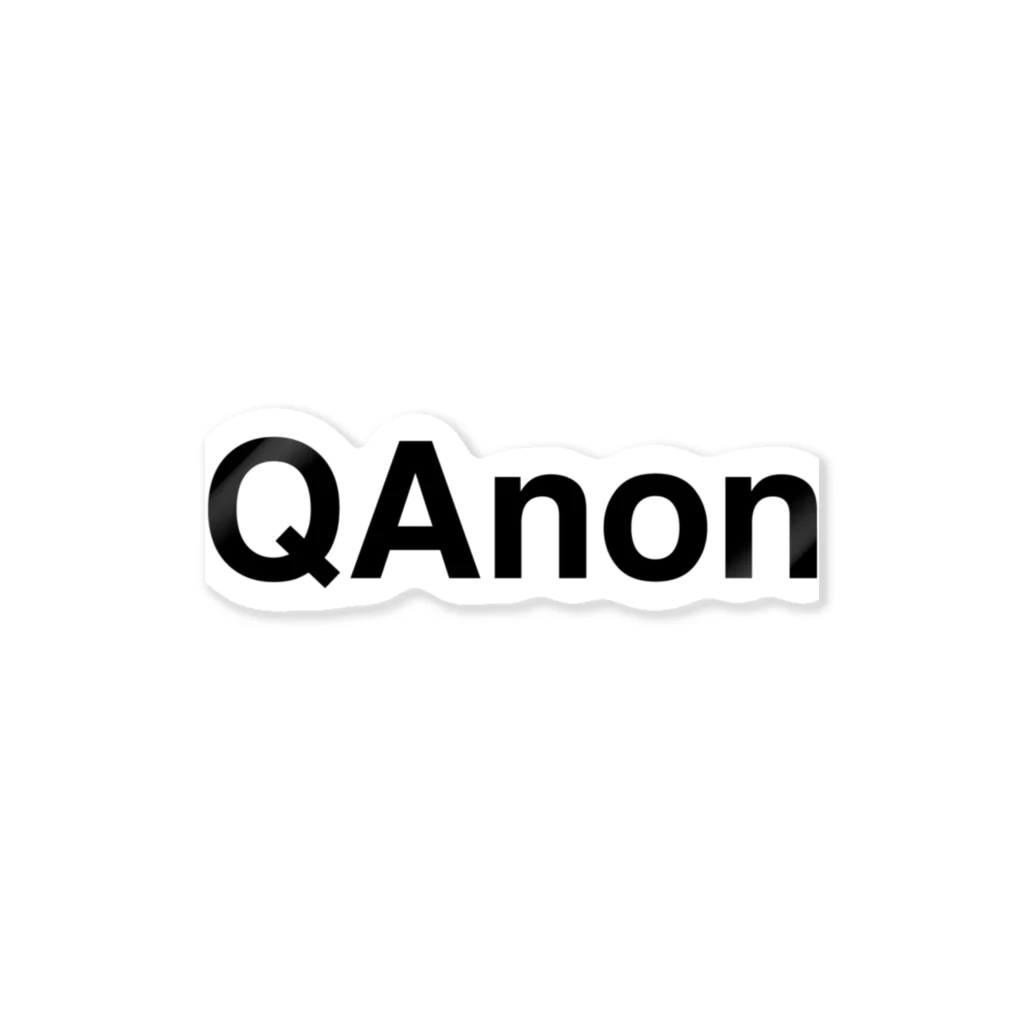 QAnon-Qアノン- Sticker by TOKYO LOGOSHOP 東京ロゴショップ