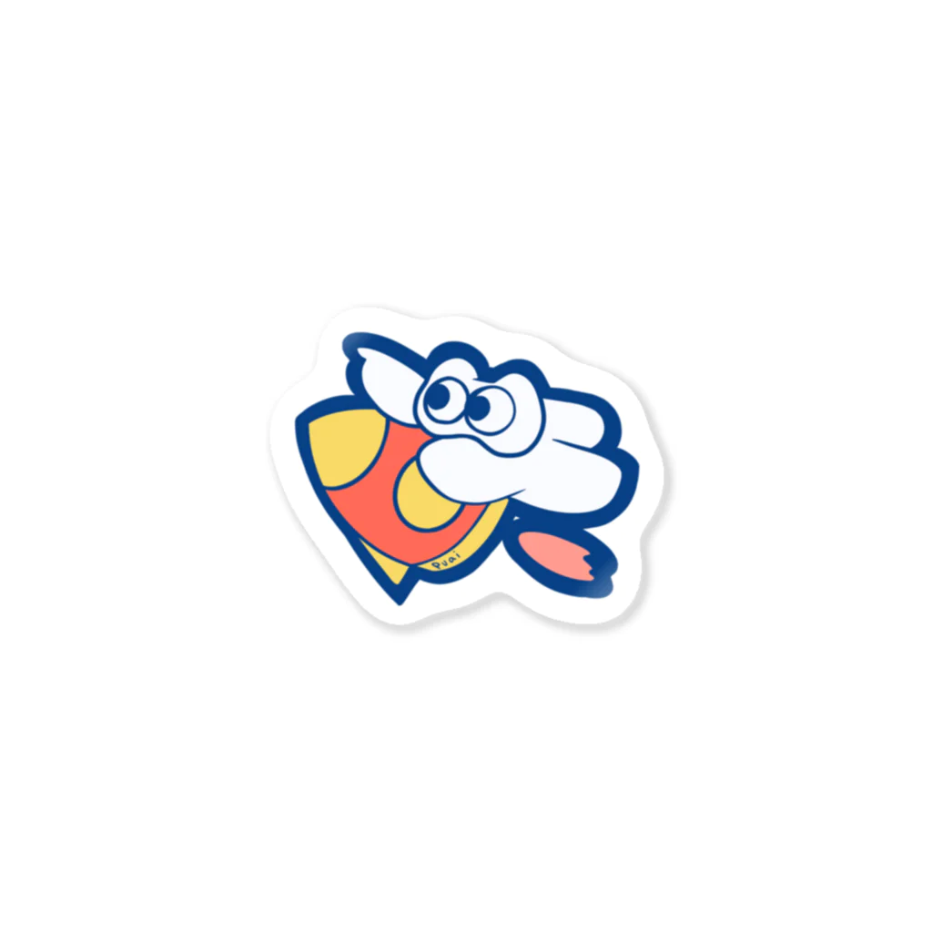 けんさぶろうのグッズショップのロケットぷあいくん Sticker