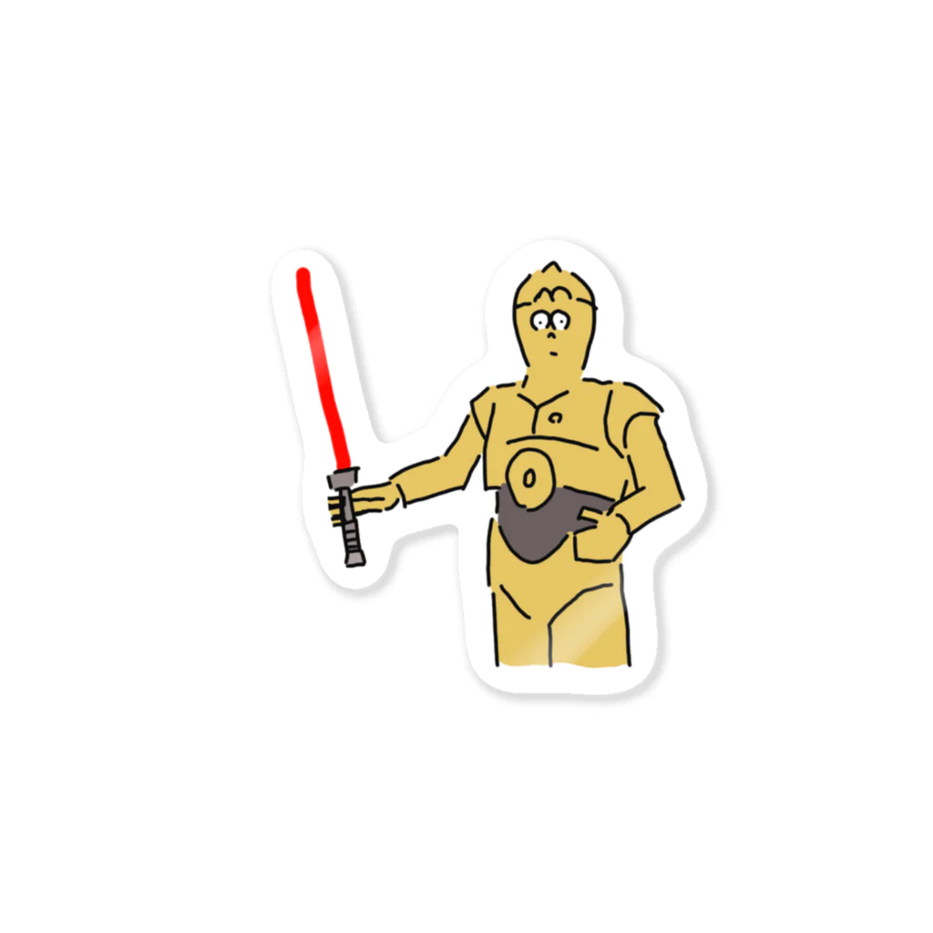 近藤のステッカー屋さんの暗黒面に堕ちたあのドロイド Sticker