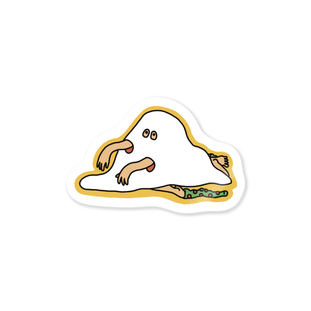 まんまるのみずたまおばけ Sticker