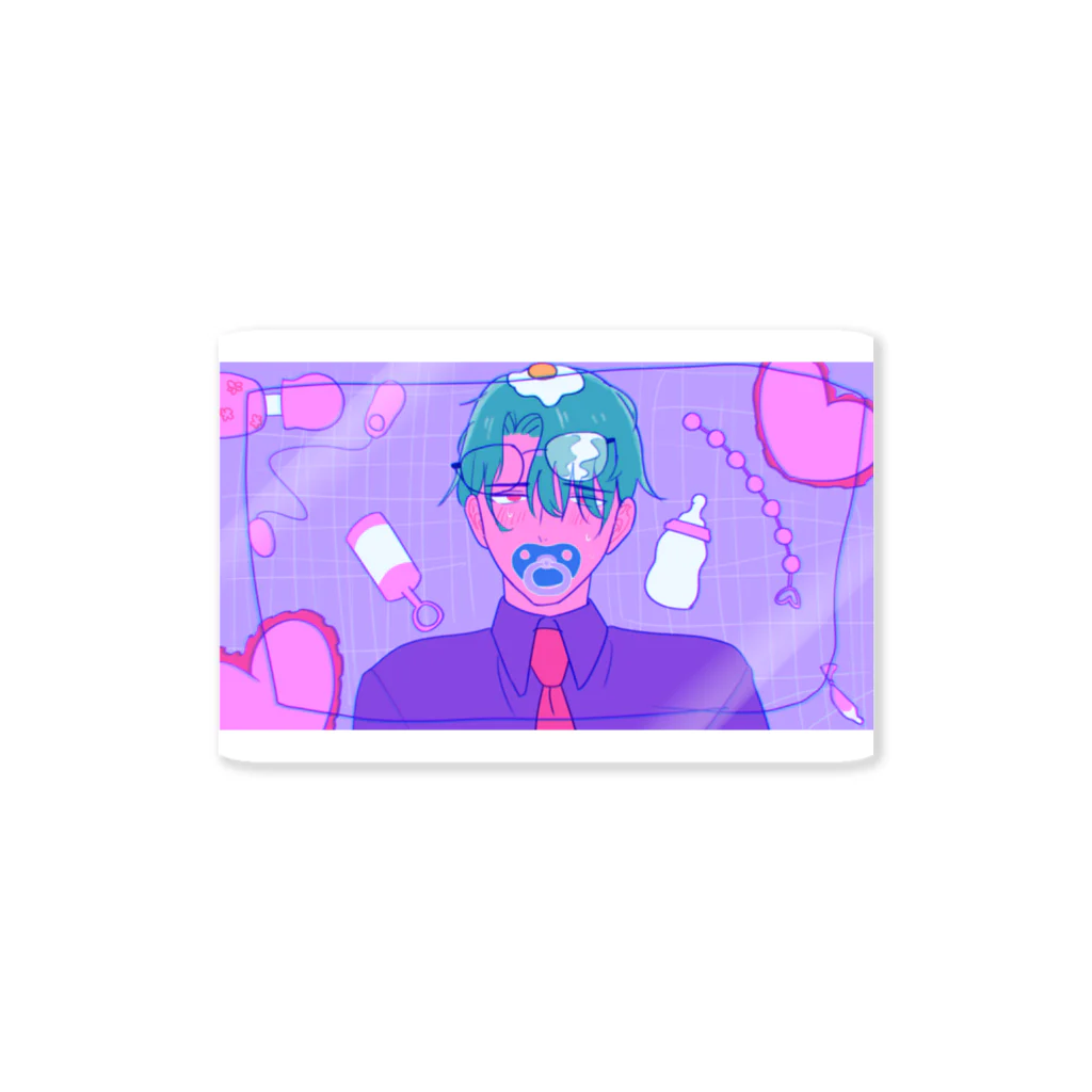 おじさんと大人のおもちゃ / 充電中 ( miteruyo0w0 )のステッカー通販 ∞ SUZURI（スズリ）