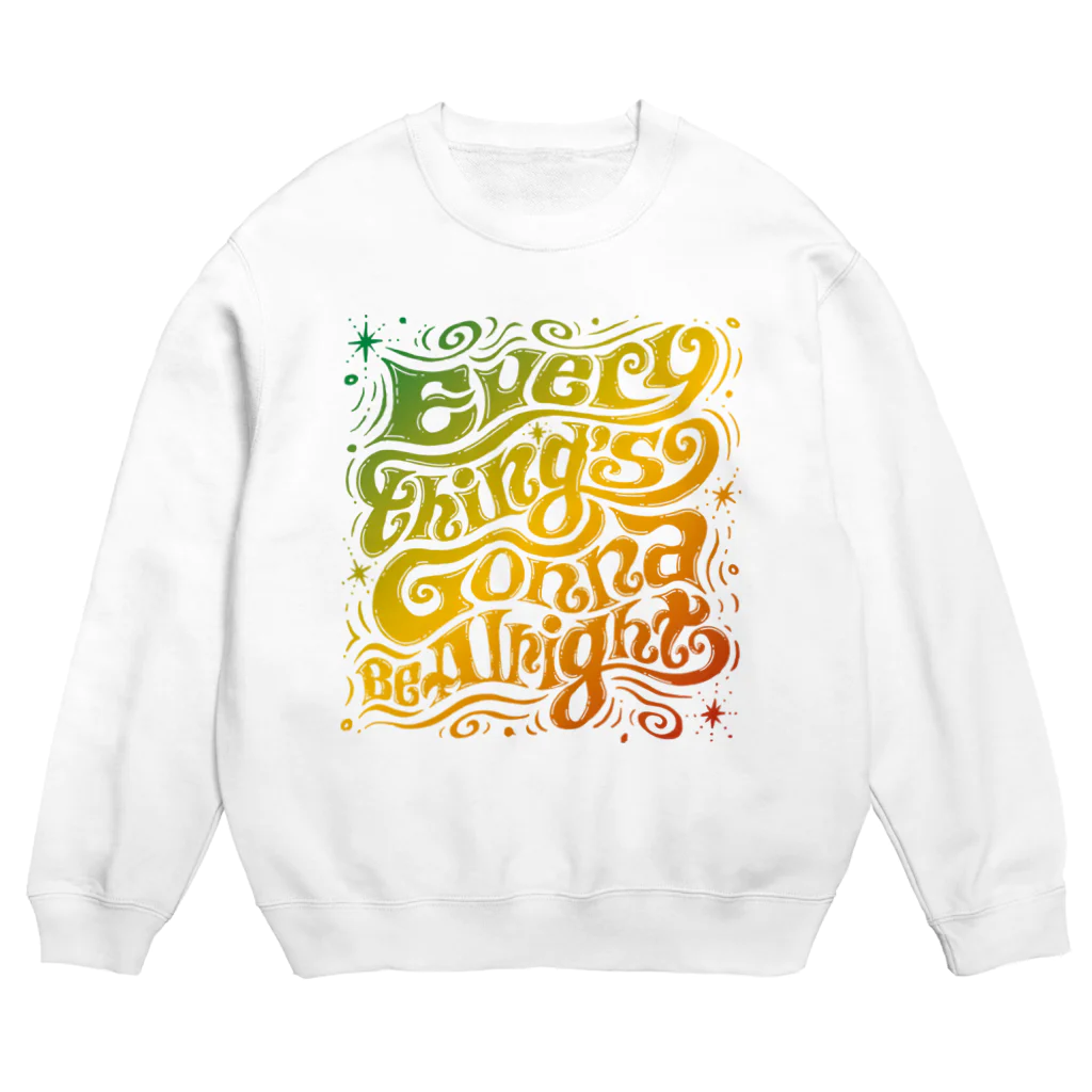 Art Studio TrinityのEverything's Gonna Be Alright Crew Neck Sweatshirt