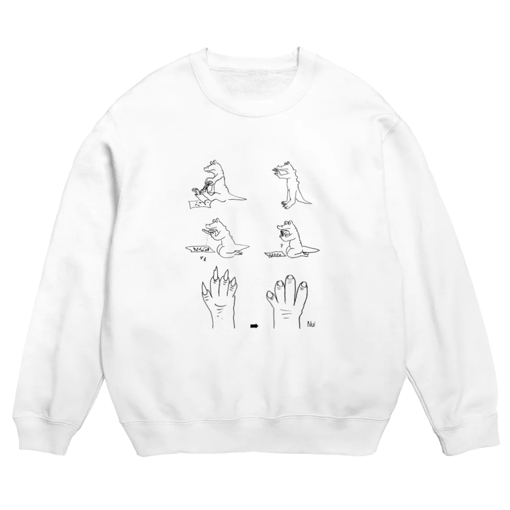 ラ・ガステのわにくんのつめきり Crew Neck Sweatshirt