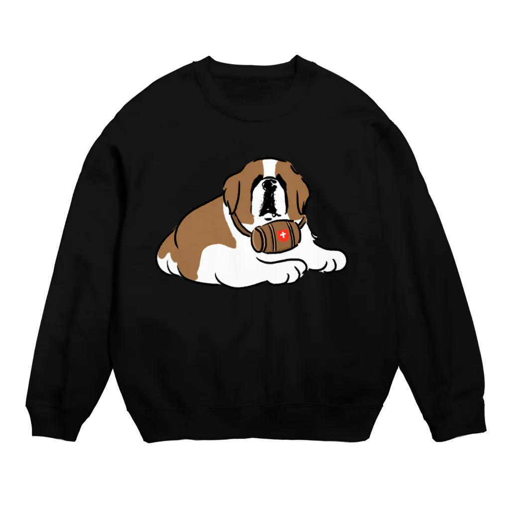 ぺろぺろぺろぺろ【せいこせんせい】のセントバーナード　ブランデー【せいこせんせい】 Crew Neck Sweatshirt