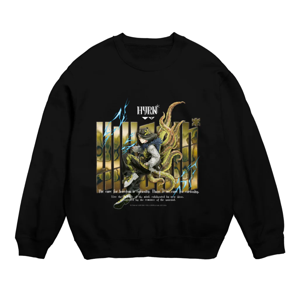 ひよりん*のバンT風ヴィンテージライクプリント Crew Neck Sweatshirt