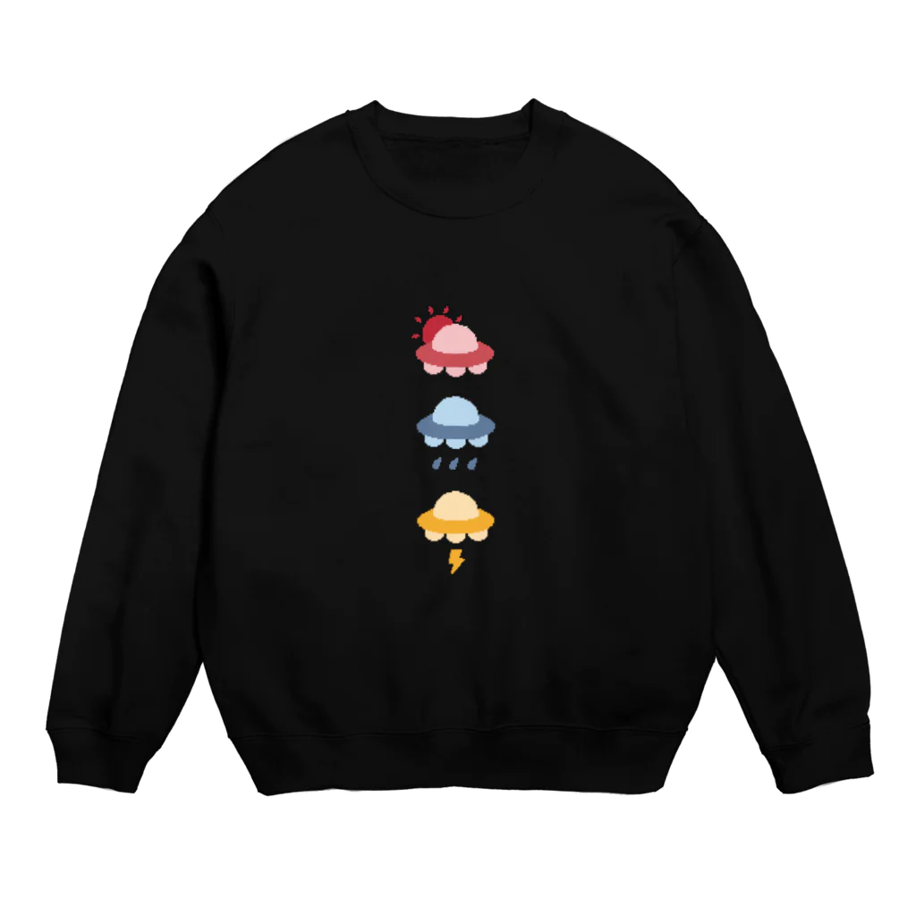 洋服喫茶のUFOのち ハレ・雨・カミナリ Crew Neck Sweatshirt