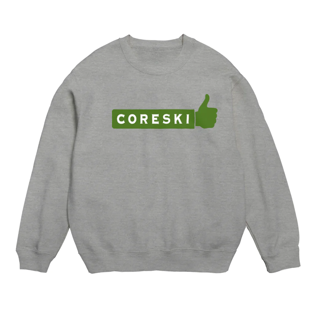 mimitabDECK.Kのこれ好き（抹茶色） Crew Neck Sweatshirt