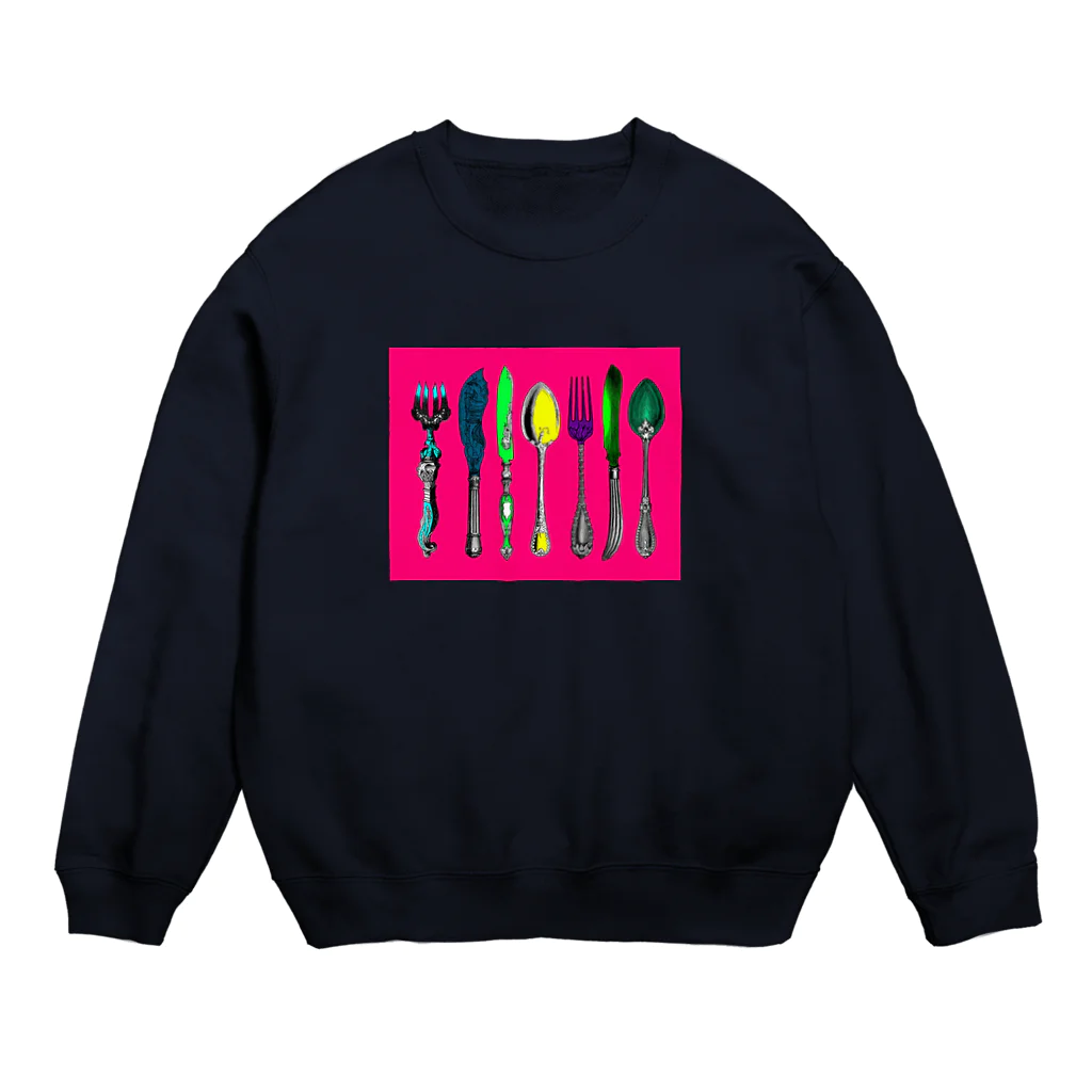 日々徒然のカトラリー2 Crew Neck Sweatshirt