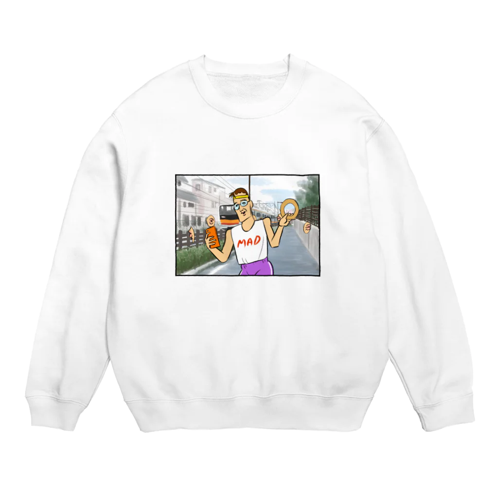 ショルダー肩美のドーナツボーイ Crew Neck Sweatshirt