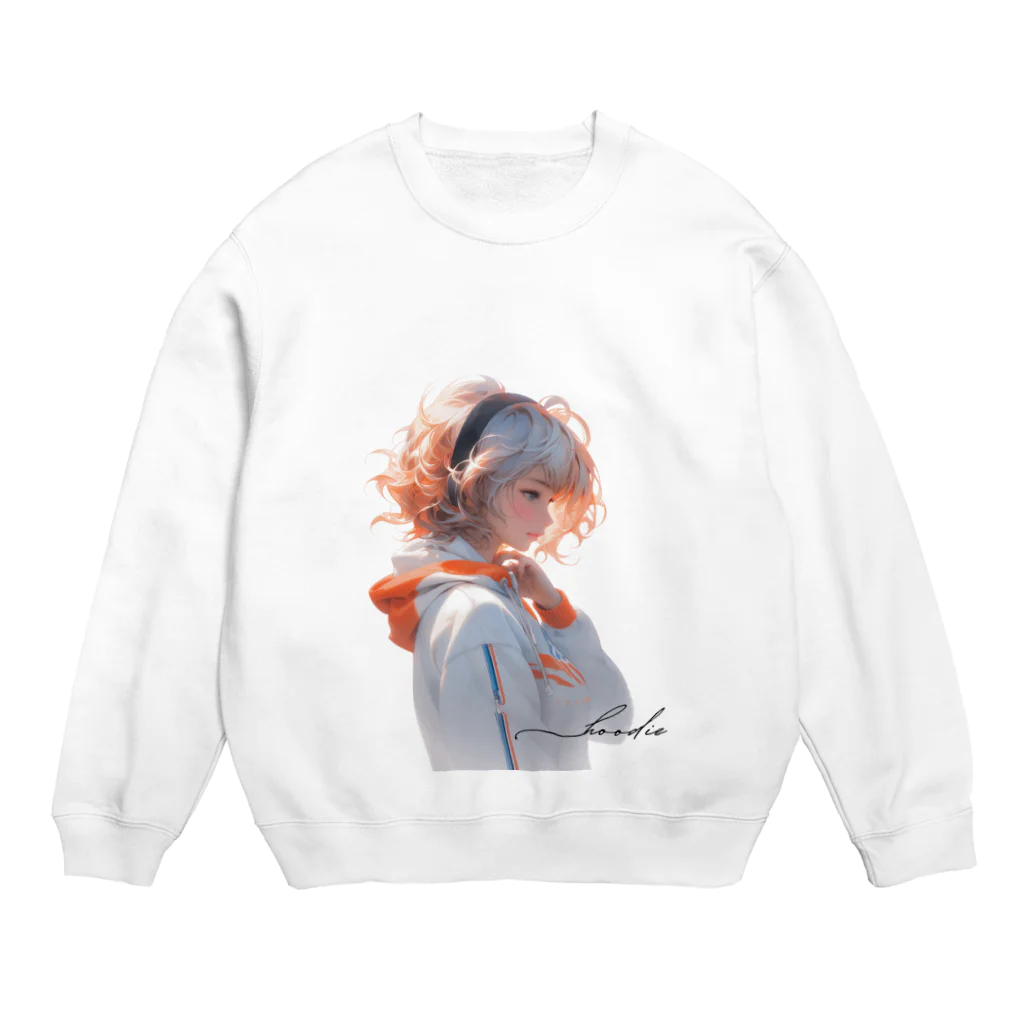 Hoodie_AIのSunlit Serenity Crew Neck Sweatshirt