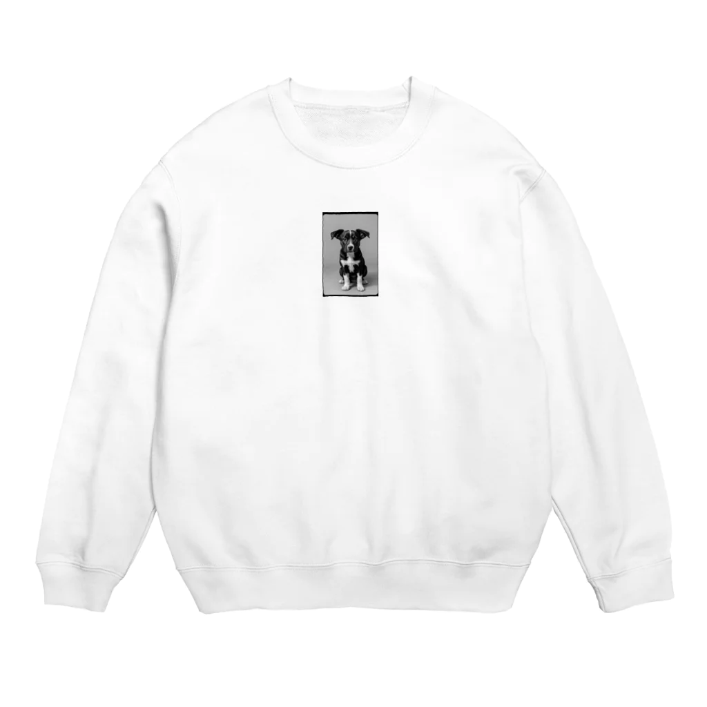 モノクロの犬 Crew Neck Sweatshirt