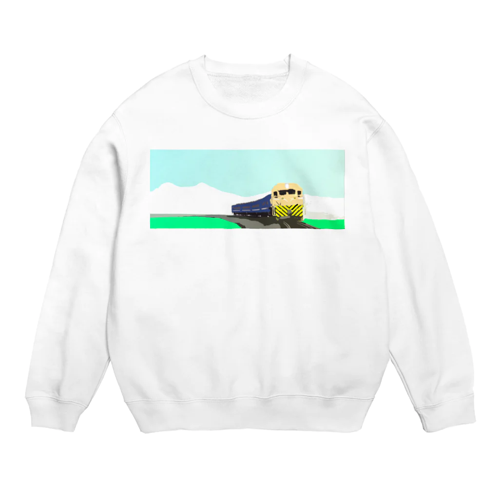 Danke Shoot Coffeeの田園を走る Crew Neck Sweatshirt