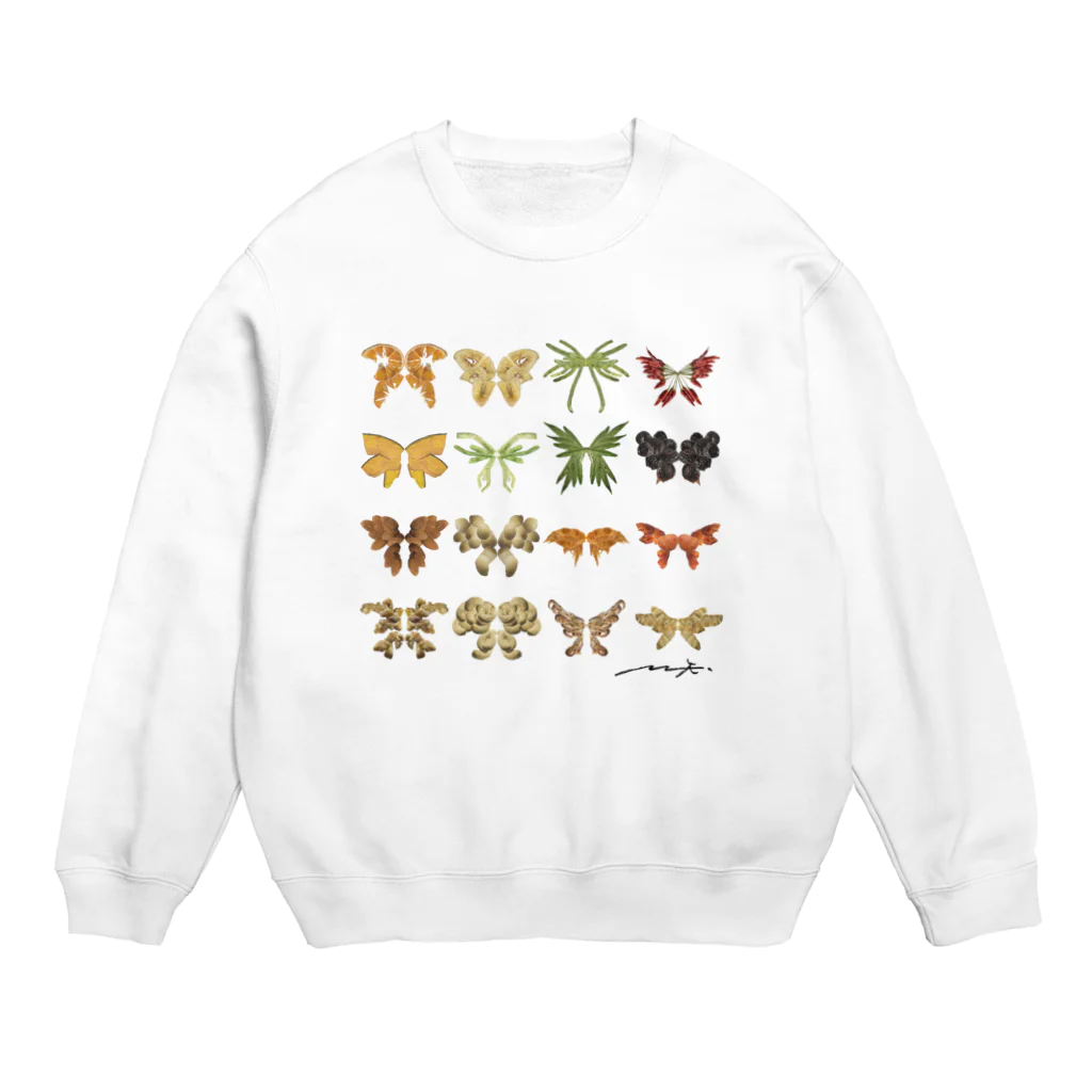TAKUMIX WEB STOREの「Lif-e-Motion」蝶 Crew Neck Sweatshirt