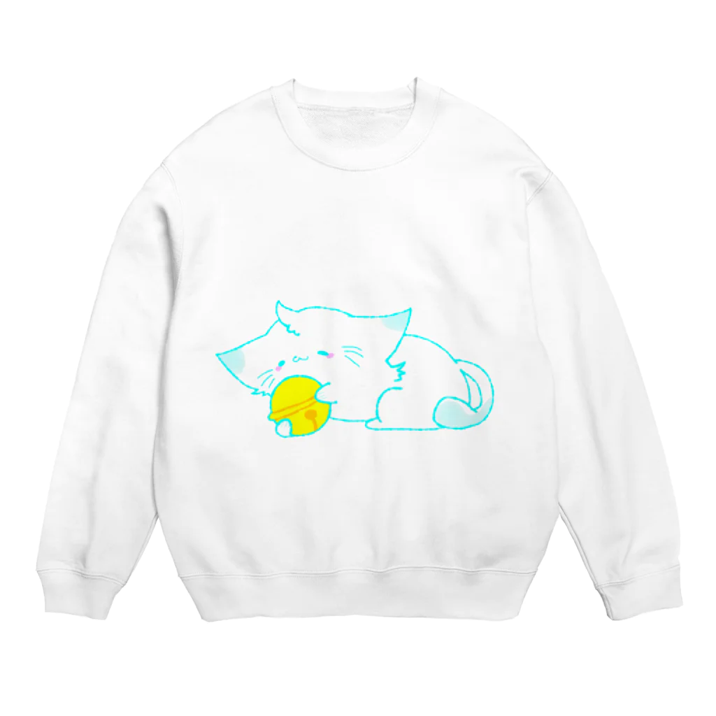ピコピコハンマーの猫化みるきぃ Crew Neck Sweatshirt