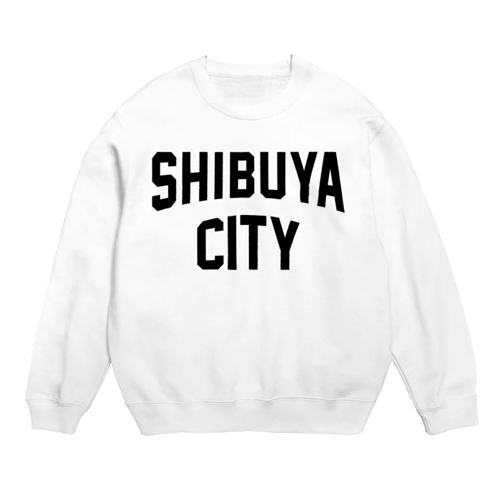 JIMOTOE Wear Local Japanの渋谷区 SHIBUYA WARD ロゴブラック Crew Neck Sweatshirt