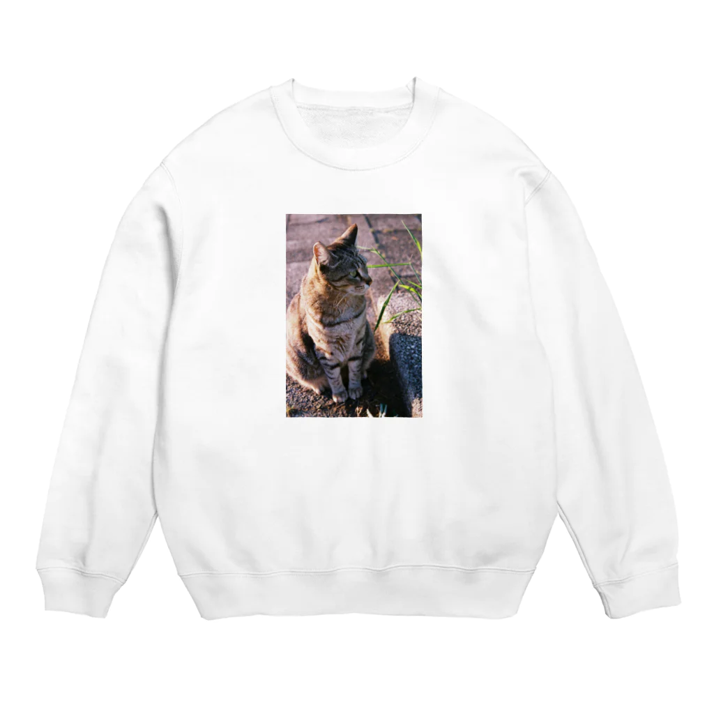 ふ☻の野良猫 Crew Neck Sweatshirt