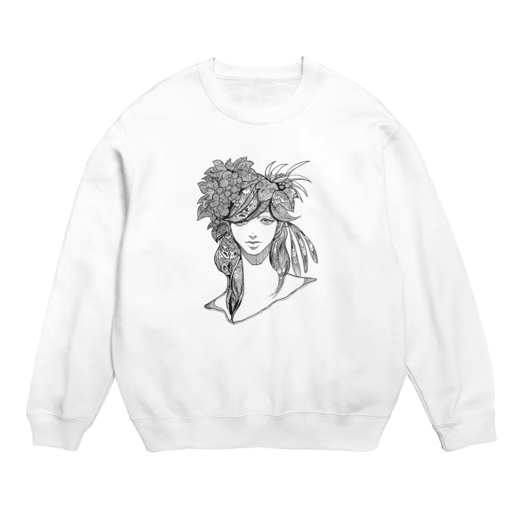 MOGIのLINE DRAWING Crew Neck Sweatshirt