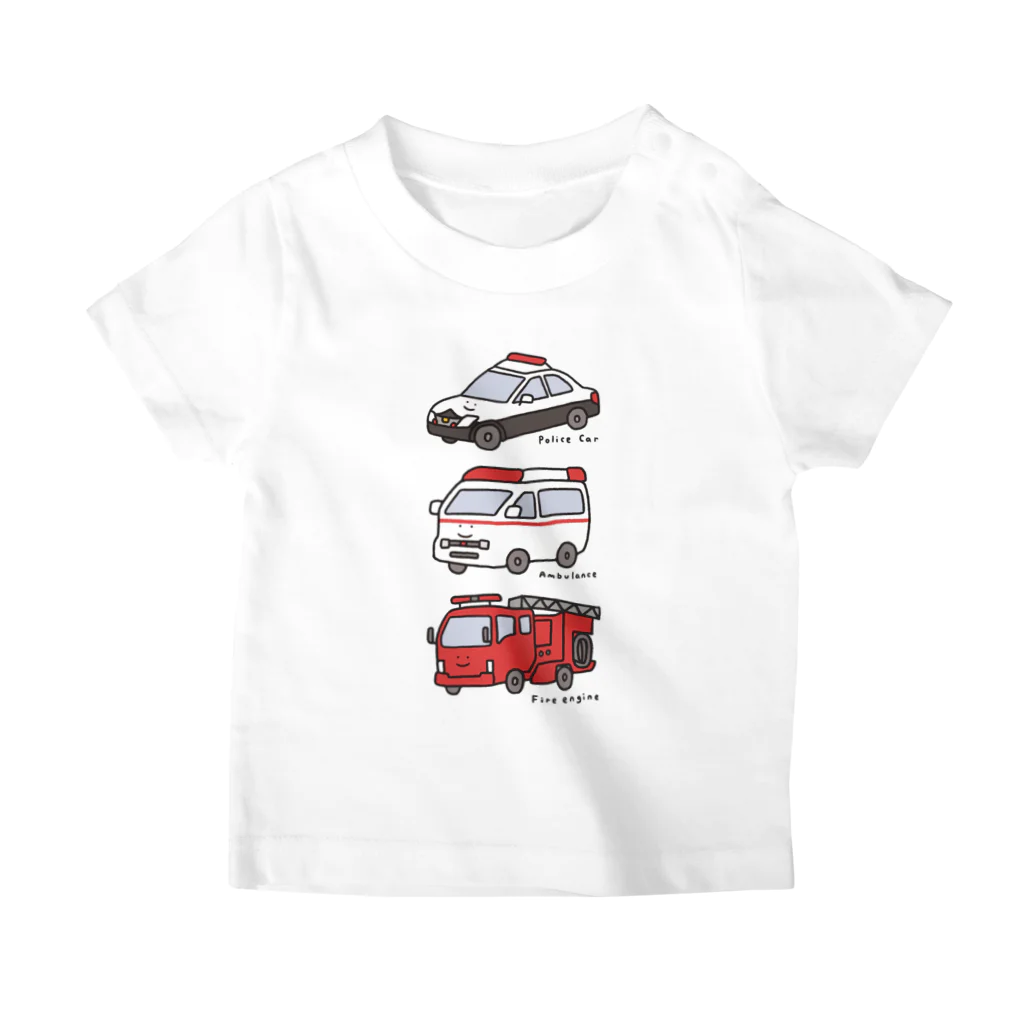 ぼんやり商会 SUZURI店の人の良さそうなサイレンカー3 Regular Fit T-Shirt
