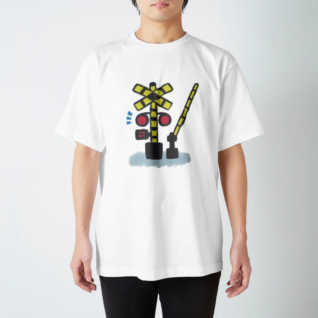 ゆる〜い踏切 Tシャツ / 踏切屋さん ( fumikiri_kids )の