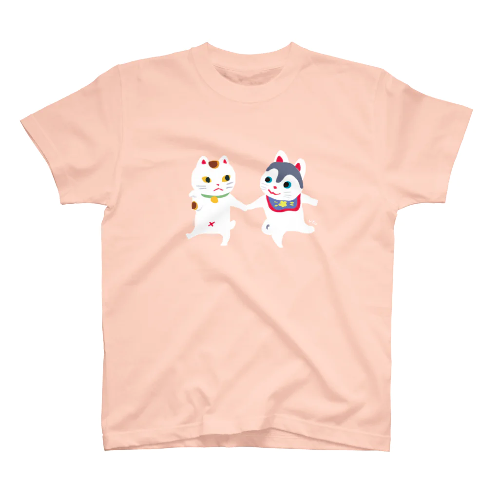 おばけ商店のTOYTOY＜犬張り子と招き猫＞ Regular Fit T-Shirt