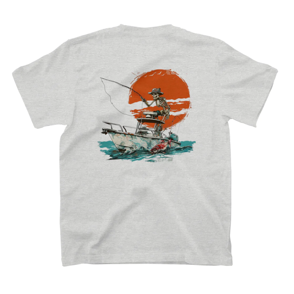 chihiro0707のFishingスカル Regular Fit T-Shirtの裏面