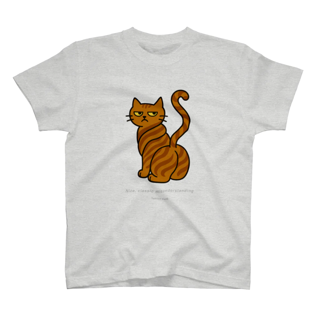 SandyLabのTwisted Cat® （ねじ猫）T-shirt – Nice, classic misunderstanding Regular Fit T-Shirt