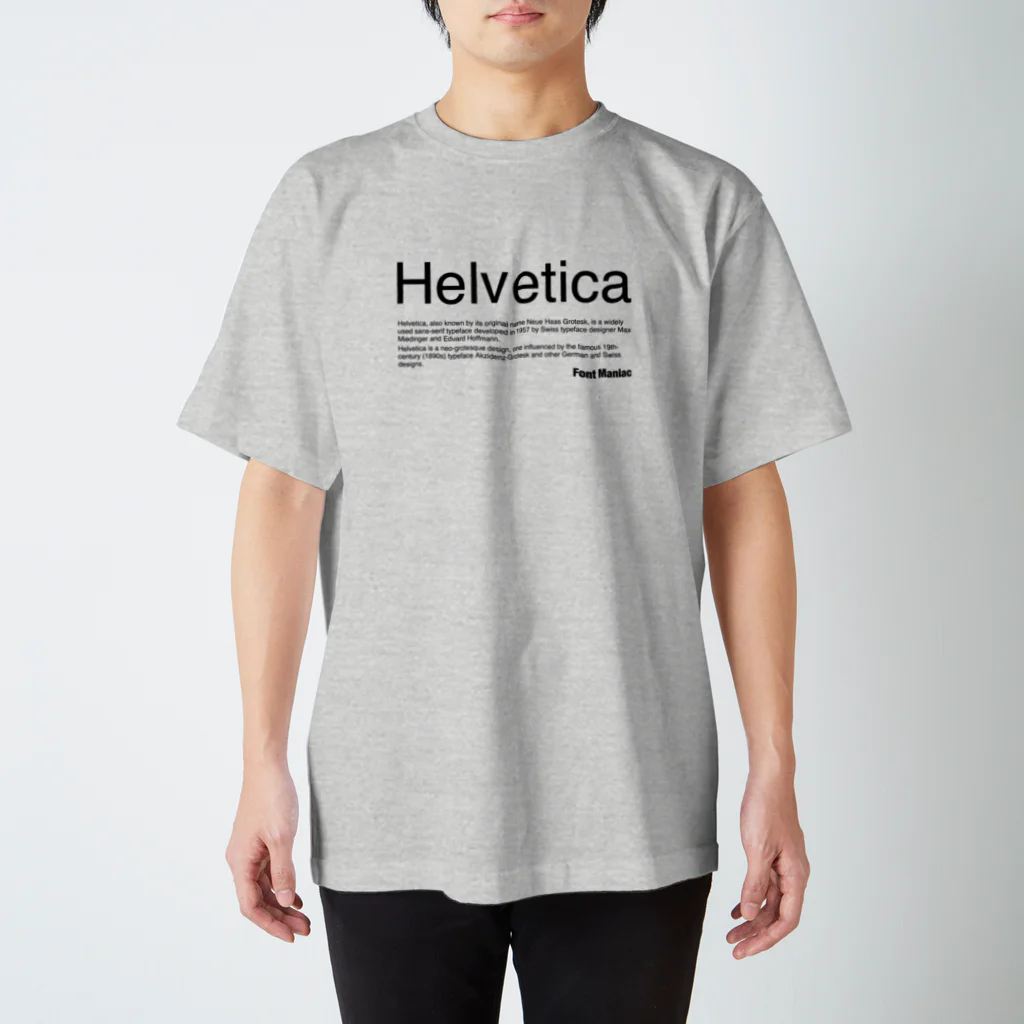 【ALTERNATIVE】ベーシックTシャツ Helvetica - Font Maniac / 404 Not Found Goods ( kengochi )の