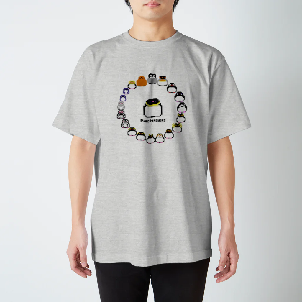 ヤママユ(ヤママユ・ペンギイナ)の16bit Penguins Allstars(Circle) Regular Fit T-Shirt