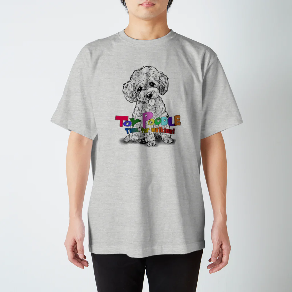 犬アートプリントシャツ セール】ドッグ アート プリントTシャツ/ アニマルプリントT