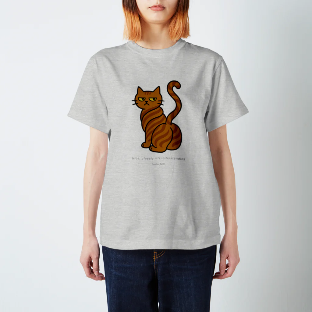 SandyLabのTwisted Cat® （ねじ猫）T-shirt – Nice, classic misunderstanding Regular Fit T-Shirt