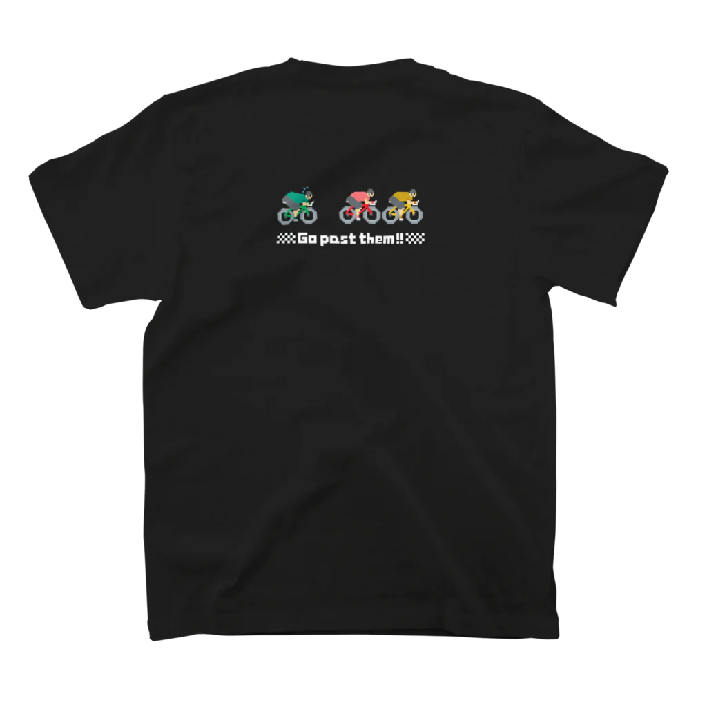 のりものドット絵TシャツのGo past them !!（背面） Regular Fit T-Shirtの裏面