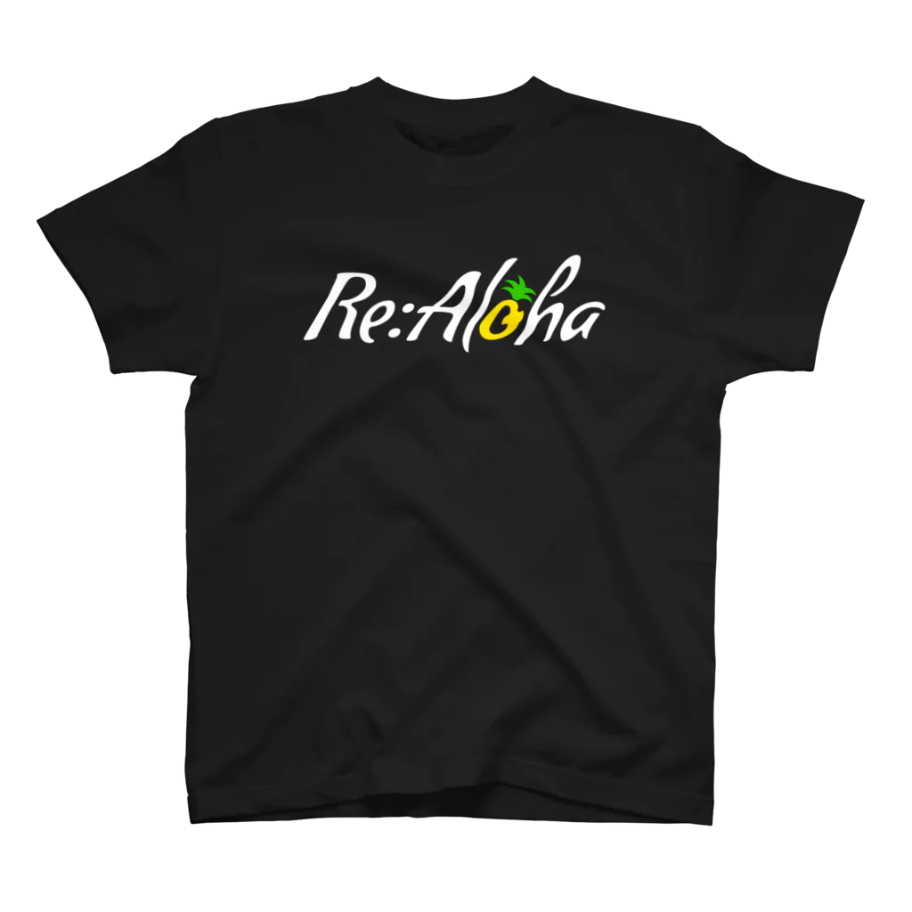🌺Re:Aloha🌺のRe:Aloha(白字ver) Regular Fit T-Shirt