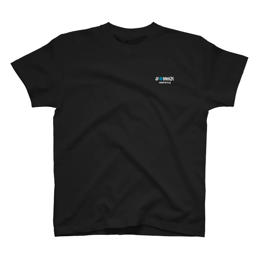 JF BreezeのTwinBOARD白（前背面） Regular Fit T-Shirt
