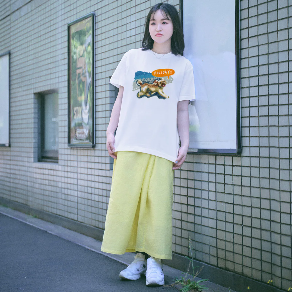 Yuhki | おばけのゆうき 公式オンラインショップのトイプードルのよものホリデー(ちぎり絵) Regular Fit T-Shirt