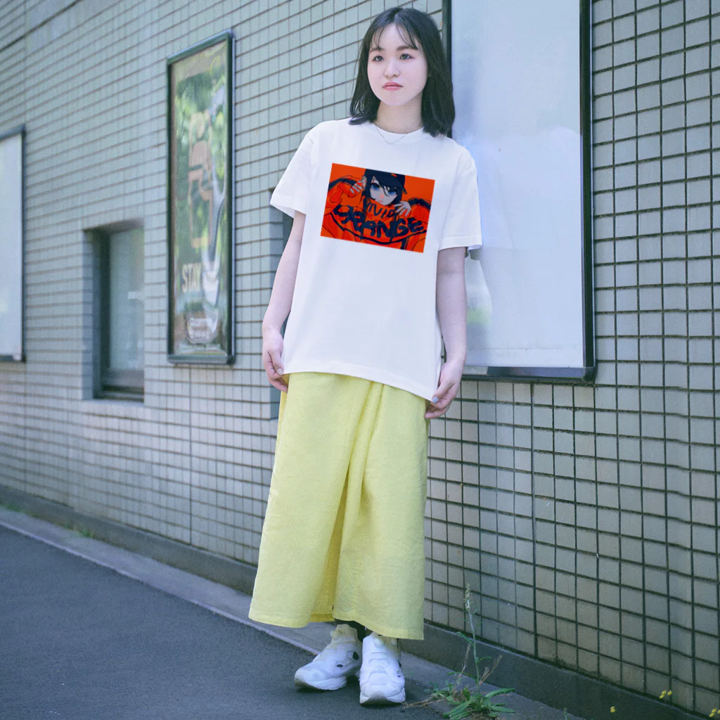 りたおのvivid orange Regular Fit T-Shirt