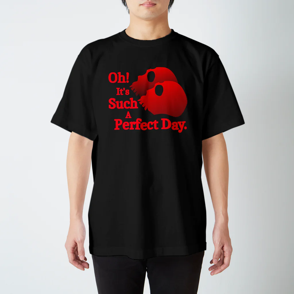 『Nothing Is Real』-- IN SUZURIのOh! It's Such A Perfectday.（赤） Regular Fit T-Shirt