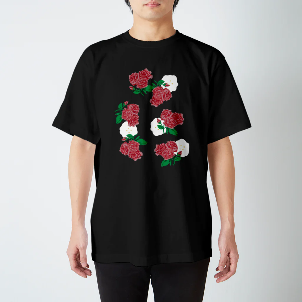 チャイムデザインのイングリッシュローズ Regular Fit T-Shirt