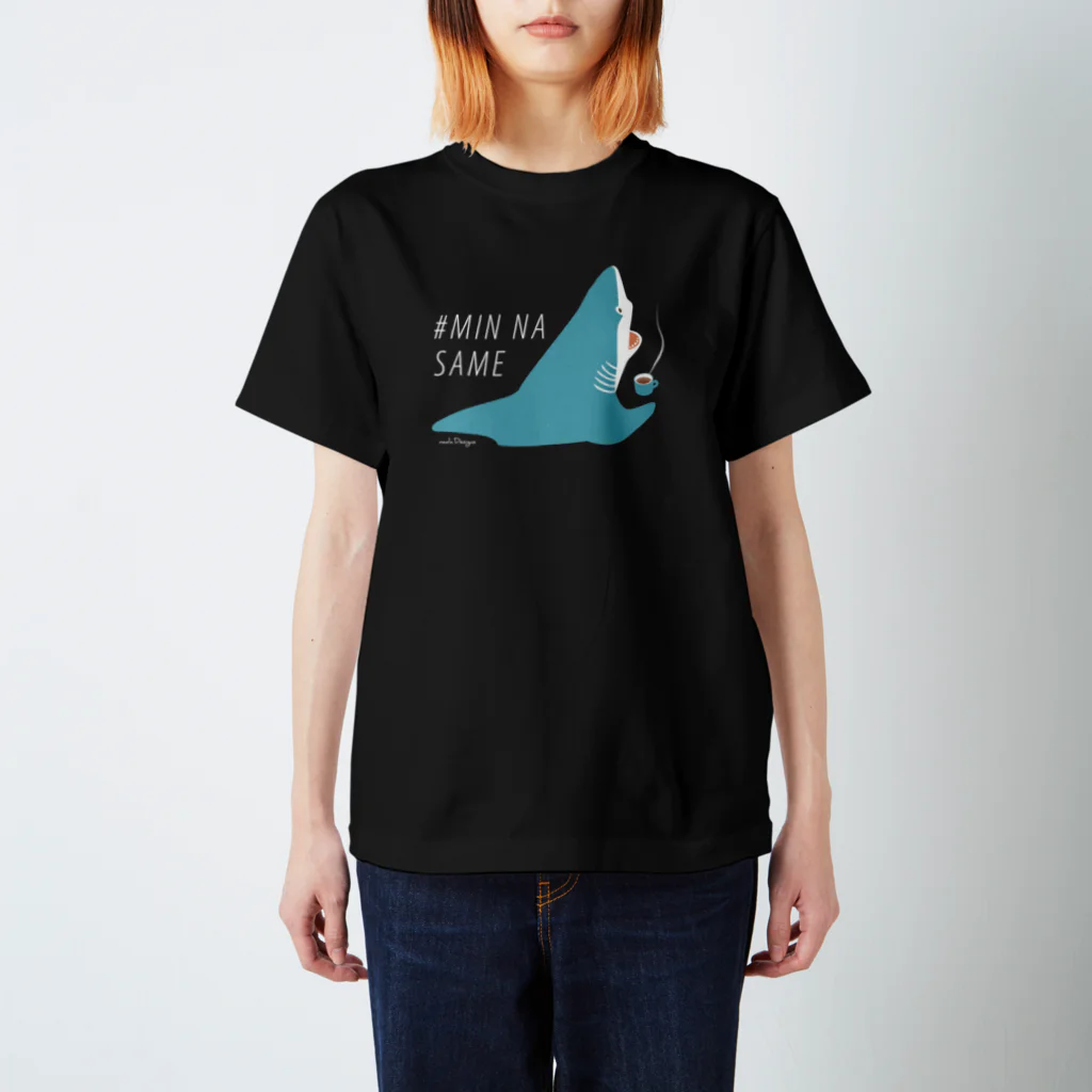 さかたようこ / サメ画家のほっとひと息サメ〈濃いめの地色向け〉  Regular Fit T-Shirt