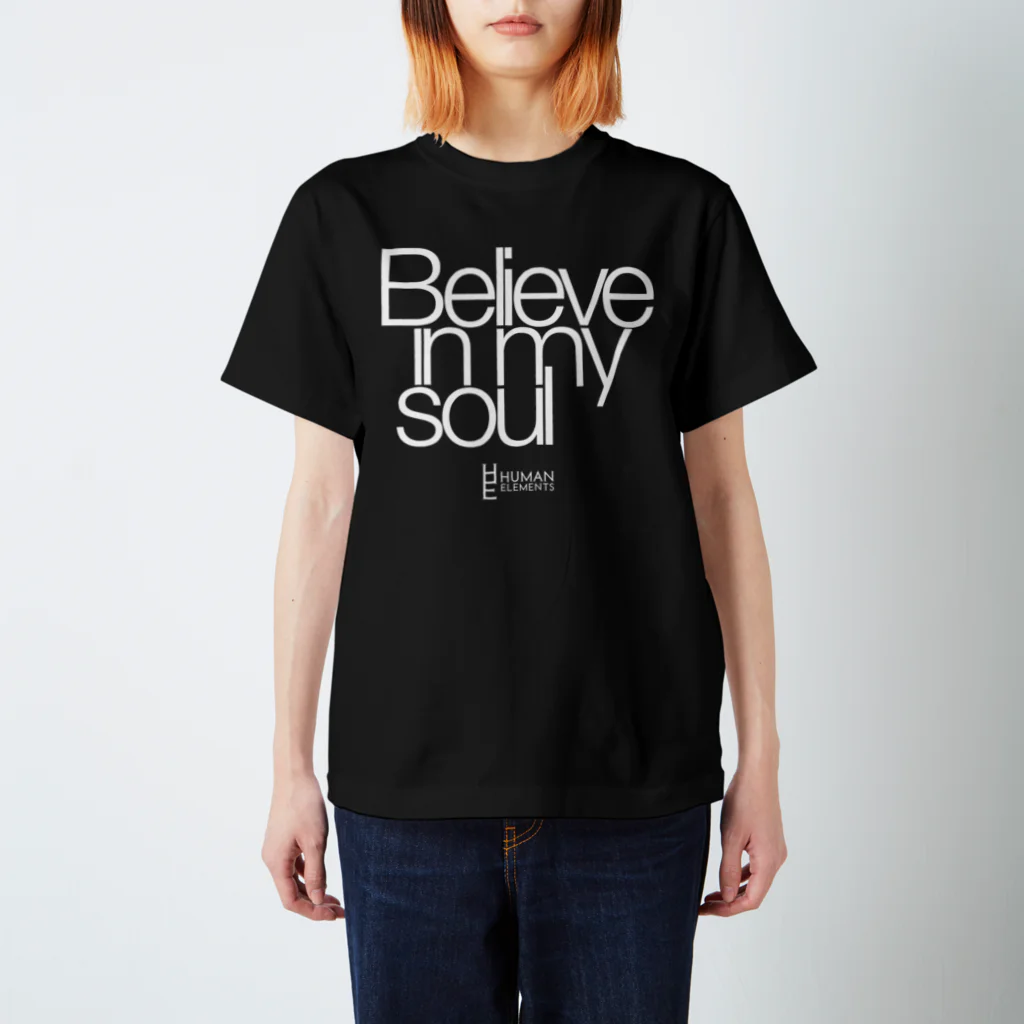 Human Elements STOREのBelieve In My Soul (Black) Regular Fit T-Shirt