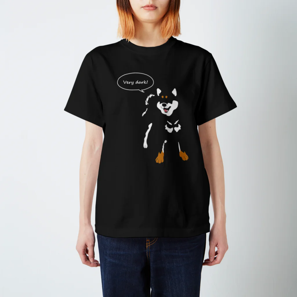 One Shibaの暗闇の黒柴 Regular Fit T-Shirt