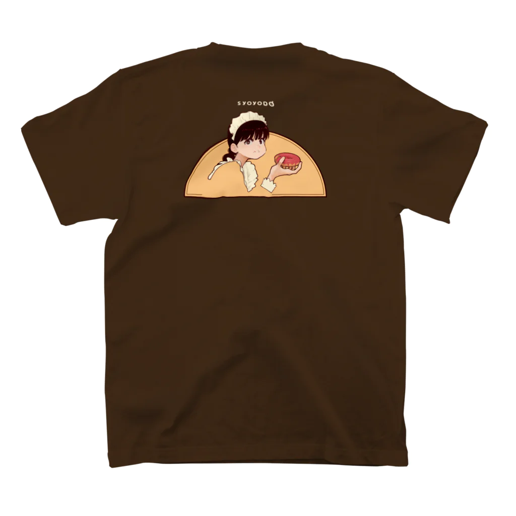 松洋堂/SYOYODO　SUZURI店の【ドーナツ倶楽部】オリジナルTシャツB - Color Regular Fit T-Shirtの裏面