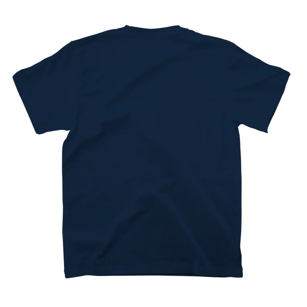 月の船星の砂漠のふりむきうさぎ Regular Fit T-Shirtの裏面