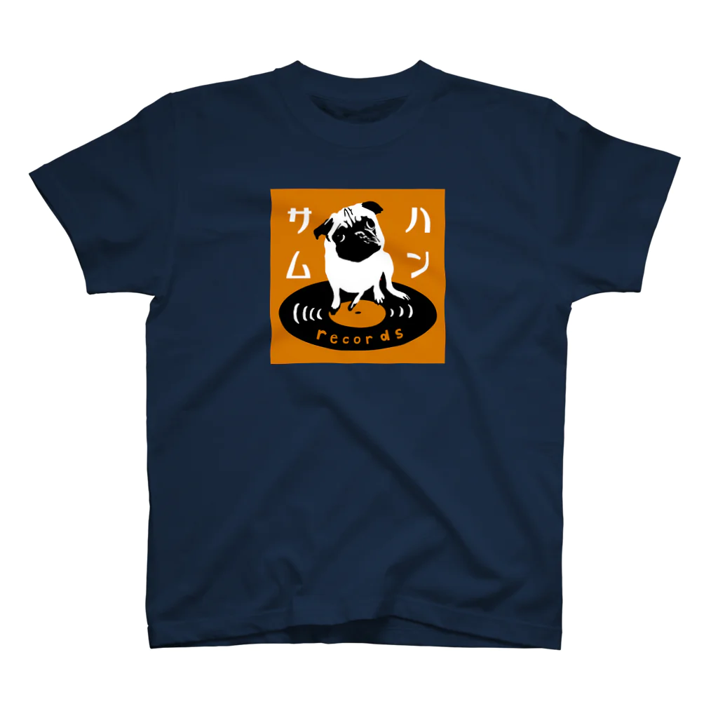 ハンサムレコーズ（湘南レコーズ）のハンサムレコードロゴ（黄色） Regular Fit T-Shirt